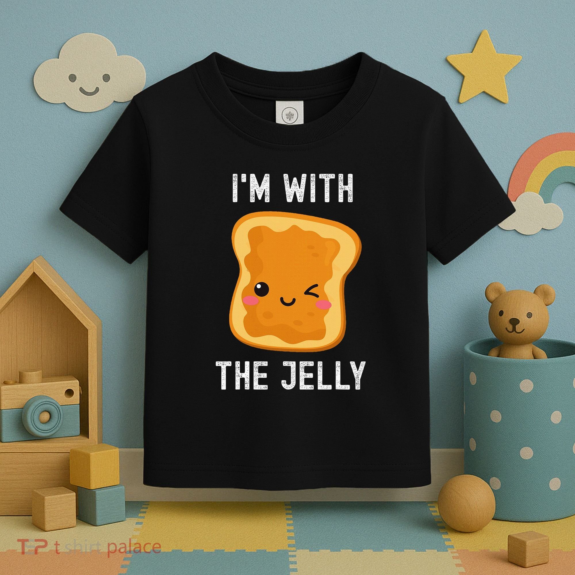 Funny Peanut Butter & Jelly Matching His & Hers Couples Toddler T-Shirt