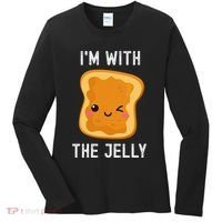 Funny Peanut Butter & Jelly Matching His & Hers Couples Women's Long Sleeve Shirt thumb 0