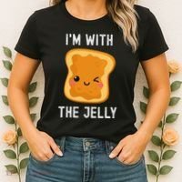 Funny Peanut Butter & Jelly Matching His & Hers Couples Women's T-Shirt thumb 2
