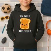 Funny Peanut Butter & Jelly Matching His & Hers Couples Kids Hoodie thumb 2
