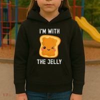 Funny Peanut Butter & Jelly Matching His & Hers Couples Kids Hoodie thumb 3