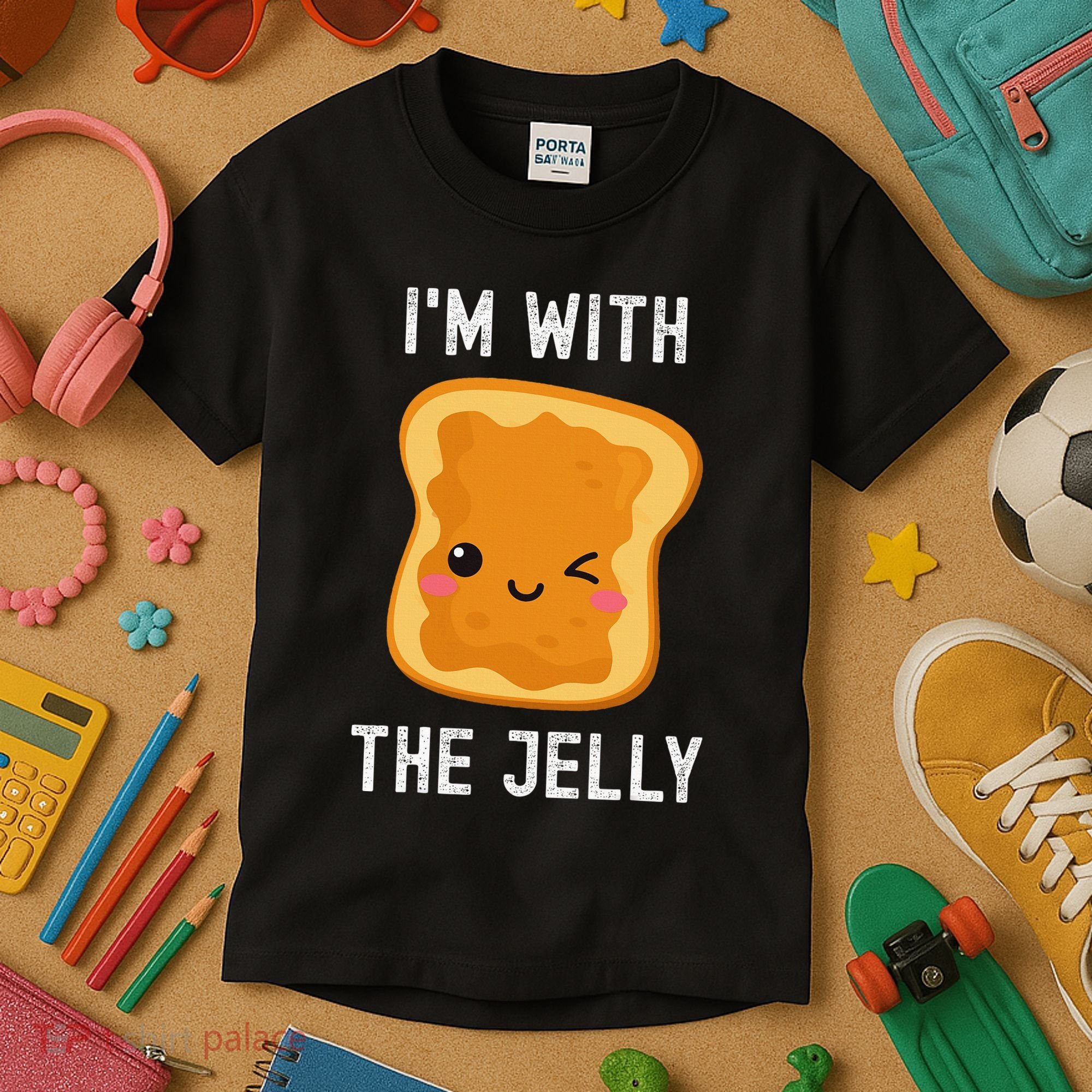 Funny Peanut Butter & Jelly Matching His & Hers Couples Kids T-Shirt