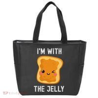 Funny Peanut Butter & Jelly Matching His & Hers Couples Tote Bag thumb 0