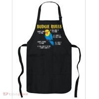 funny Parakeet Budgie Rules Bird Budgerigar Apron thumb 0