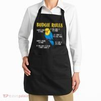 funny Parakeet Budgie Rules Bird Budgerigar Apron thumb 2