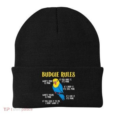 funny Parakeet Budgie Rules Bird Budgerigar Beanie
