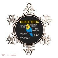 funny Parakeet Budgie Rules Bird Budgerigar Ornament thumb 0