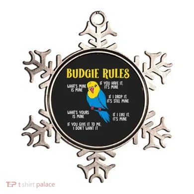 funny Parakeet Budgie Rules Bird Budgerigar Ornament