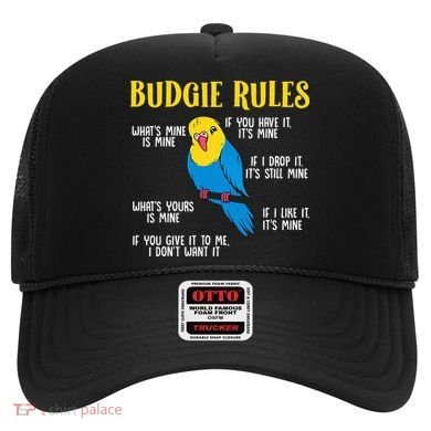 funny Parakeet Budgie Rules Bird Budgerigar Hat