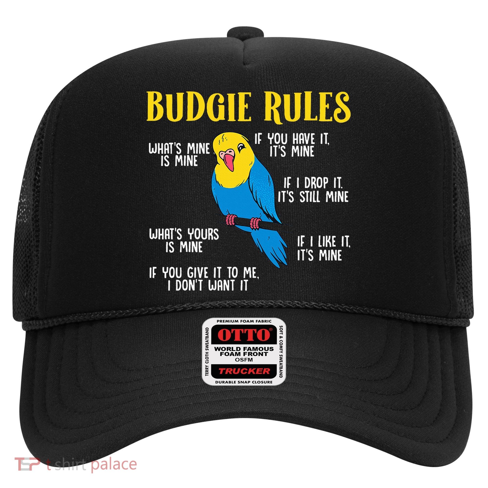 funny Parakeet Budgie Rules Bird Budgerigar Hat