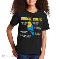 funny Parakeet Budgie Rules Bird Budgerigar Kids T-Shirt thumb 2