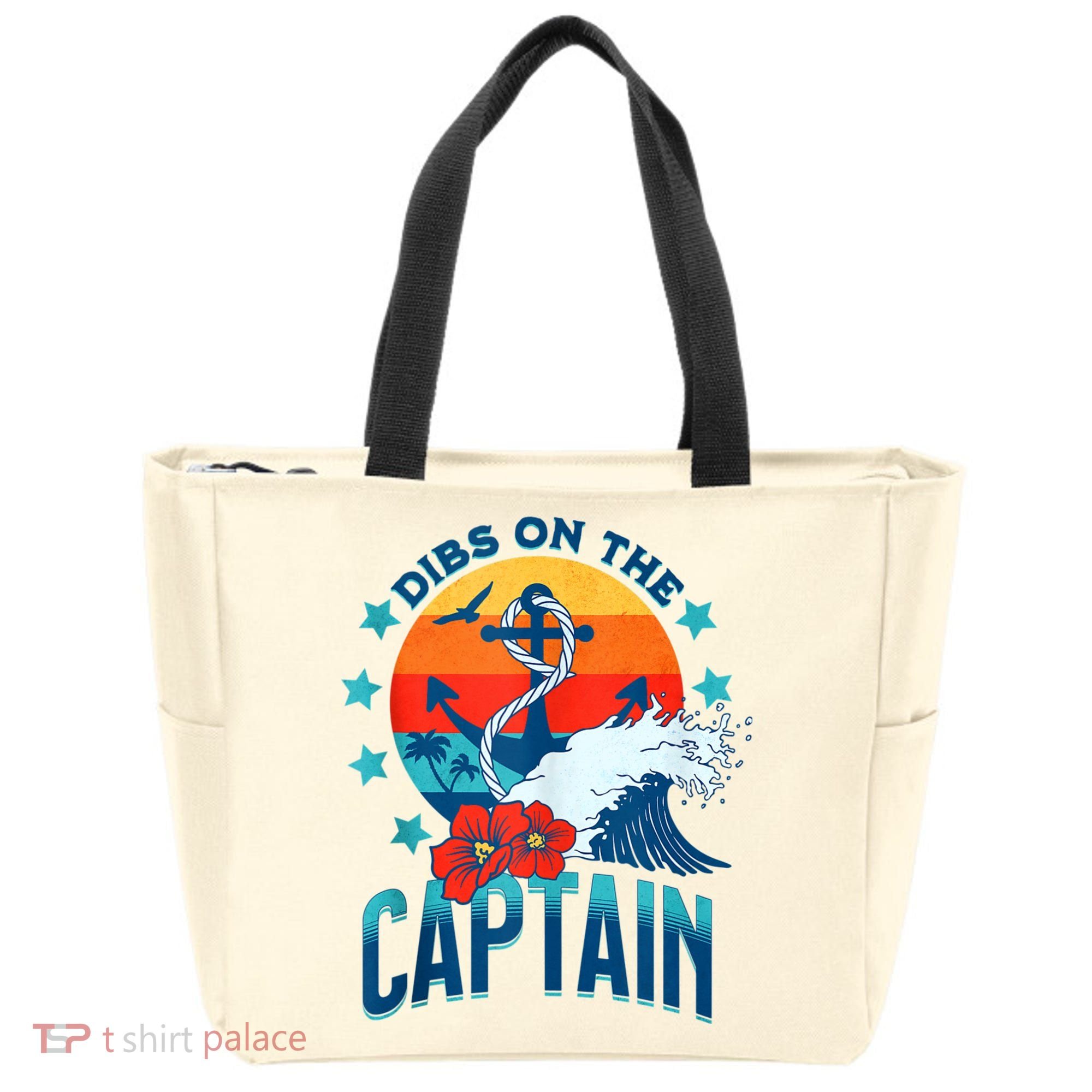 Funny Pontoon Boat Captain Dibs On The Captain Tote Bag