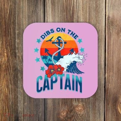Funny Pontoon Boat Captain Dibs On The Captain Coaster