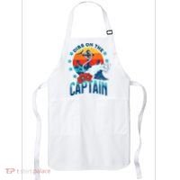 Funny Pontoon Boat Captain Dibs On The Captain Apron thumb 0