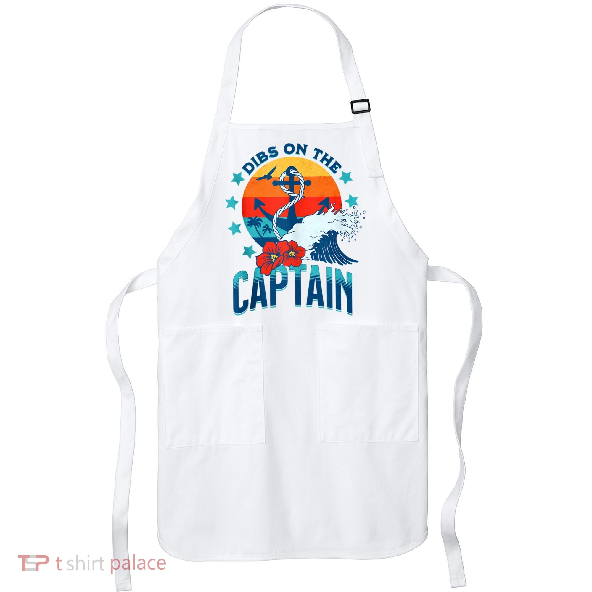 Funny Pontoon Boat Captain Dibs On The Captain Apron