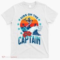 Funny Pontoon Boat Captain Dibs On The Captain T-Shirt thumb 0