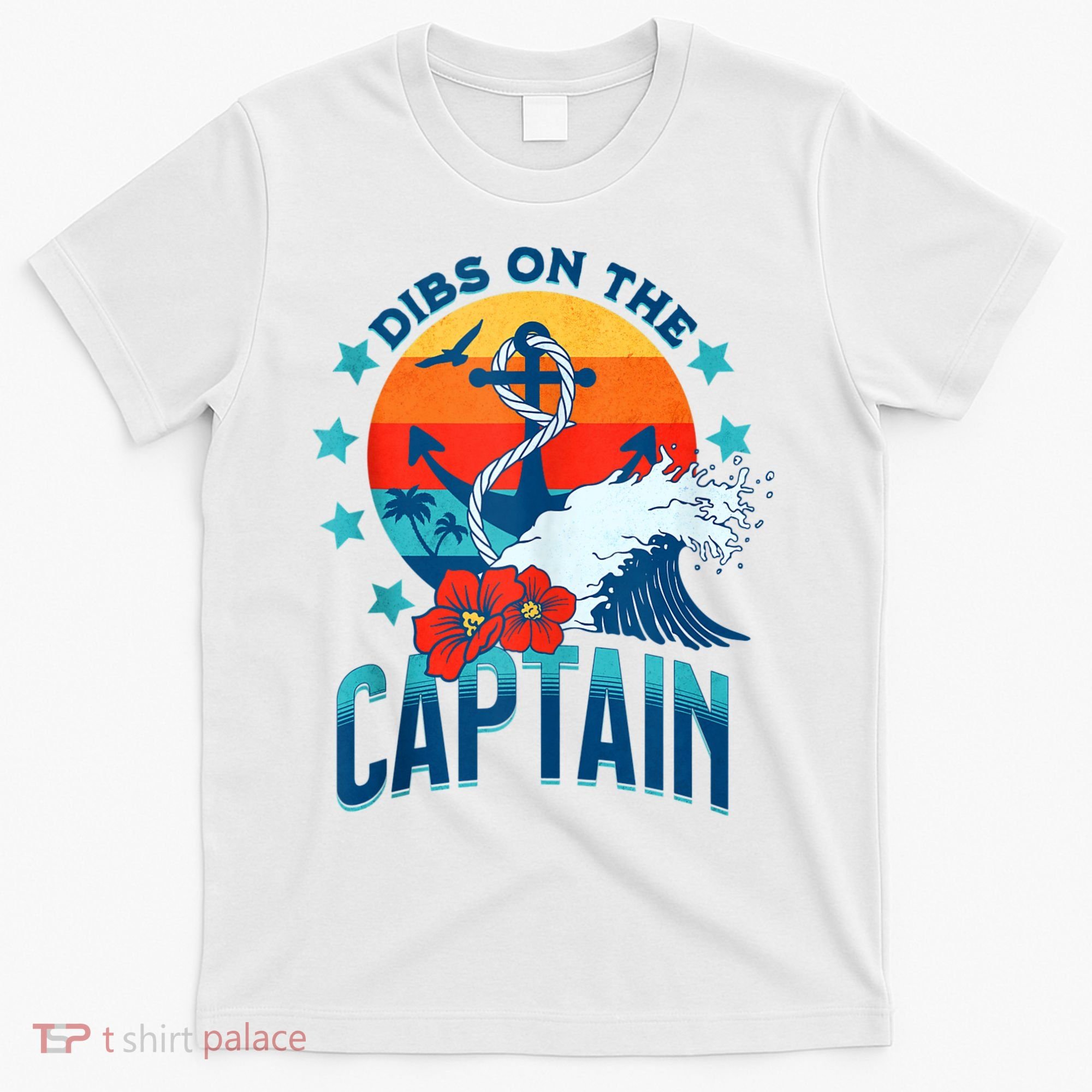 Funny Pontoon Boat Captain Dibs On The Captain T-Shirt