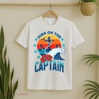 Funny Pontoon Boat Captain Dibs On The Captain T-Shirt thumb 2
