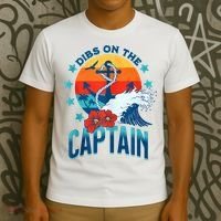 Funny Pontoon Boat Captain Dibs On The Captain T-Shirt thumb 3