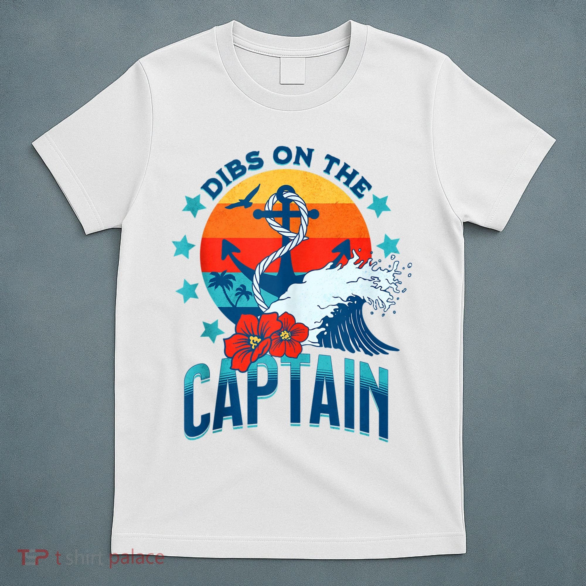Funny Pontoon Boat Captain Dibs On The Captain T-Shirt