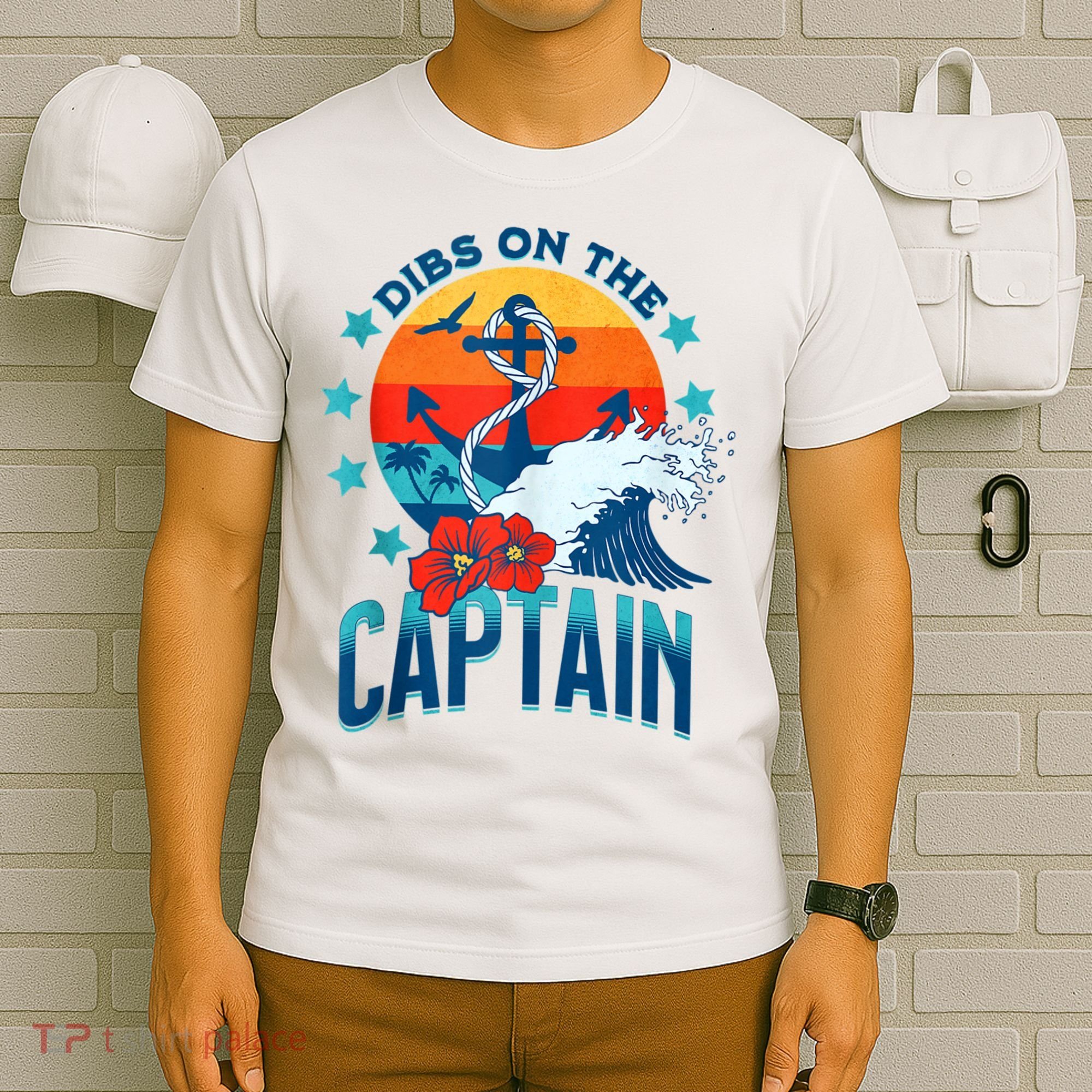 Funny Pontoon Boat Captain Dibs On The Captain T-Shirt