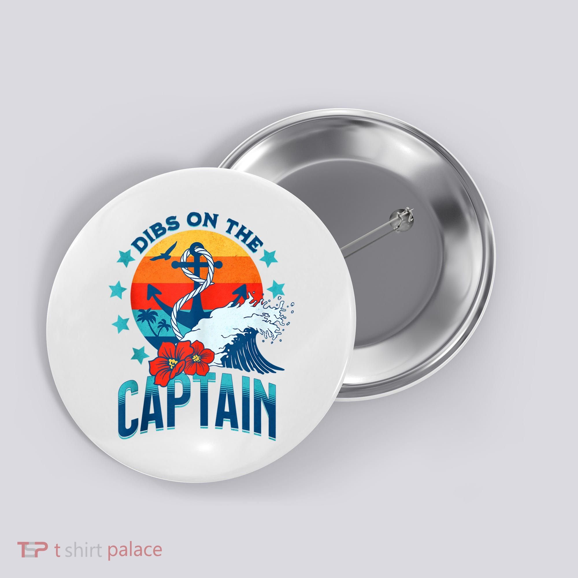 Funny Pontoon Boat Captain Dibs On The Captain Button