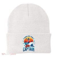 Funny Pontoon Boat Captain Dibs On The Captain Beanie thumb 0