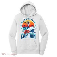 Funny Pontoon Boat Captain Dibs On The Captain Women's Hoodie thumb 0