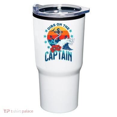 Funny Pontoon Boat Captain Dibs On The Captain Tumbler