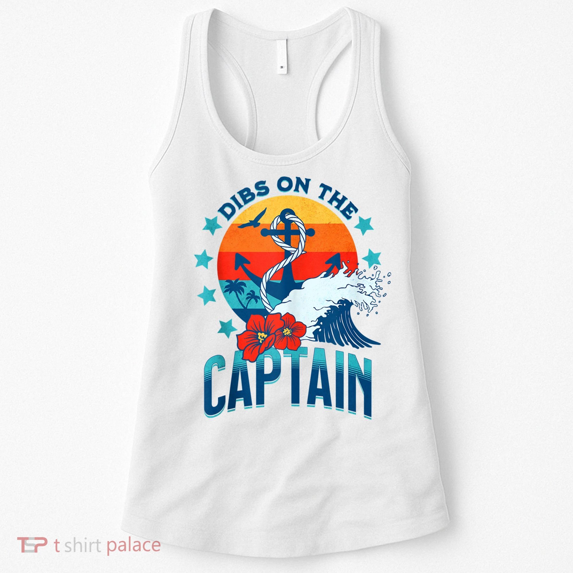 Funny Pontoon Boat Captain Dibs On The Captain Women's Tank Top