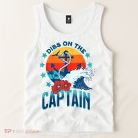Funny Pontoon Boat Captain Dibs On The Captain Tank Top thumb 2