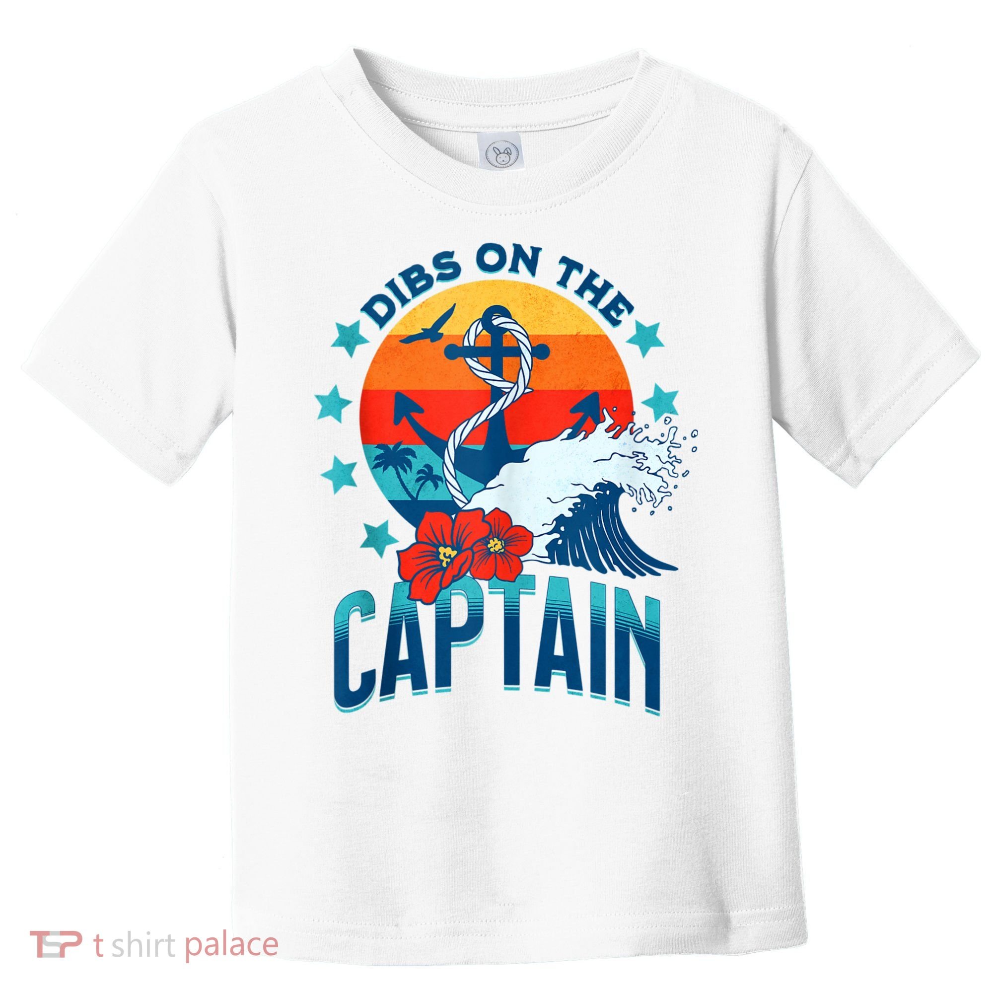 Funny Pontoon Boat Captain Dibs On The Captain Toddler T-Shirt