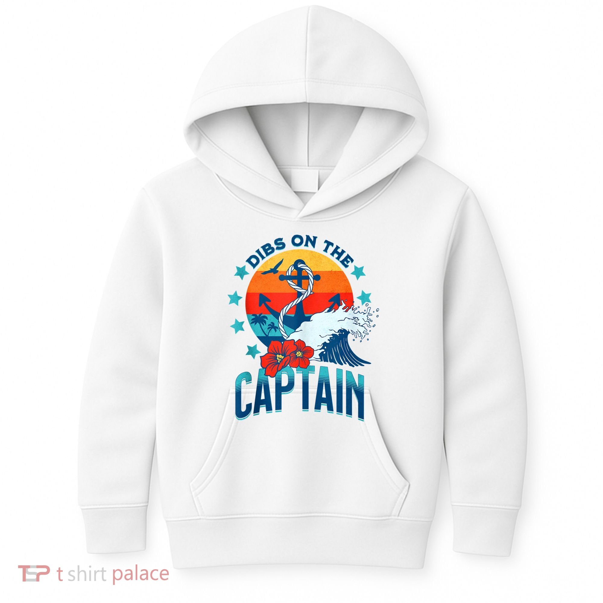 Funny Pontoon Boat Captain Dibs On The Captain Kids Hoodie