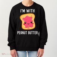 Funny Peanut Butter Jelly Matching Couples His & Hers Women's Sweatshirt thumb 0