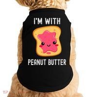Funny Peanut Butter Jelly Matching Couples His & Hers Doggie Tank thumb 0