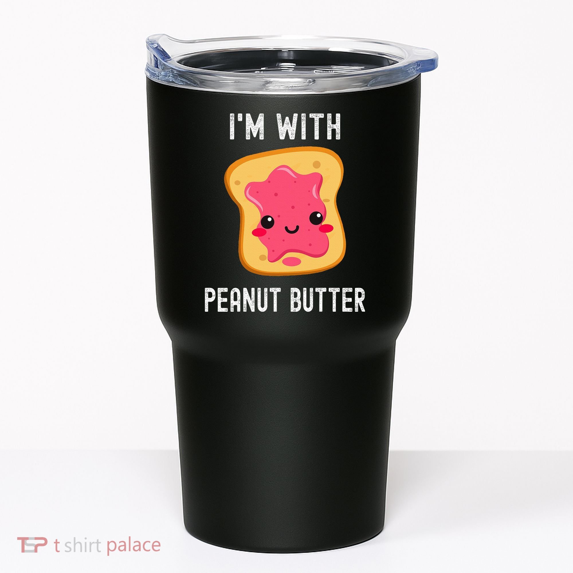 Funny Peanut Butter Jelly Matching Couples His & Hers Tumbler