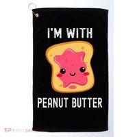 Funny Peanut Butter Jelly Matching Couples His & Hers Golf Towel thumb 0