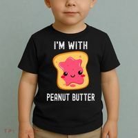Funny Peanut Butter Jelly Matching Couples His & Hers Toddler T-Shirt thumb 2