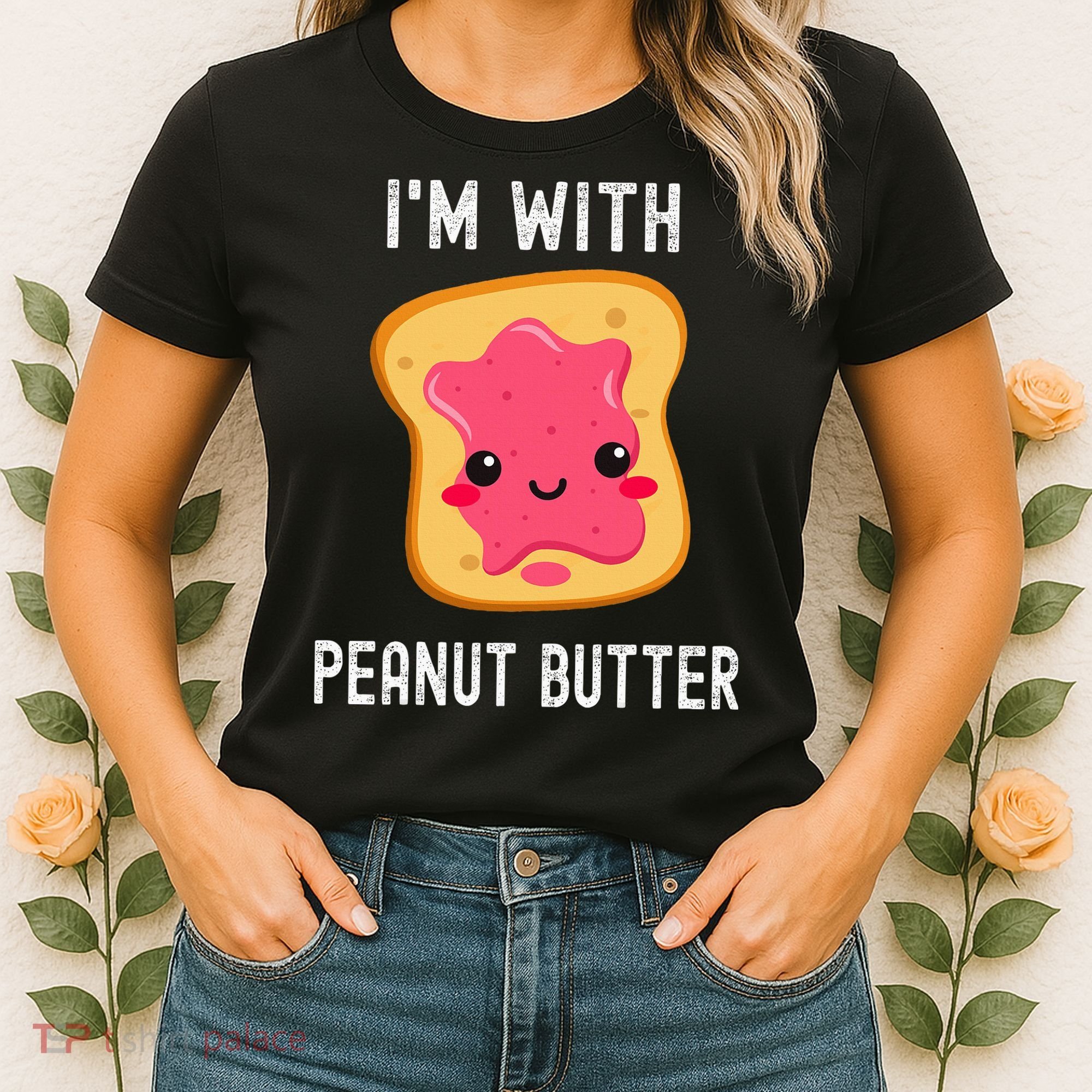 Funny Peanut Butter Jelly Matching Couples His & Hers Women's T-Shirt
