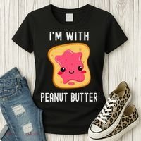 Funny Peanut Butter Jelly Matching Couples His & Hers Women's T-Shirt thumb 3