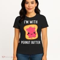 Funny Peanut Butter Jelly Matching Couples His & Hers Women's T-Shirt thumb 4