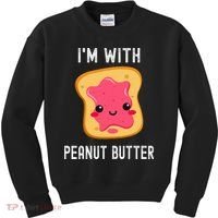 Funny Peanut Butter Jelly Matching Couples His & Hers Kids Sweatshirt thumb 0