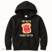 Funny Peanut Butter Jelly Matching Couples His & Hers Kids Hoodie thumb 0