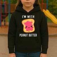 Funny Peanut Butter Jelly Matching Couples His & Hers Kids Hoodie thumb 3