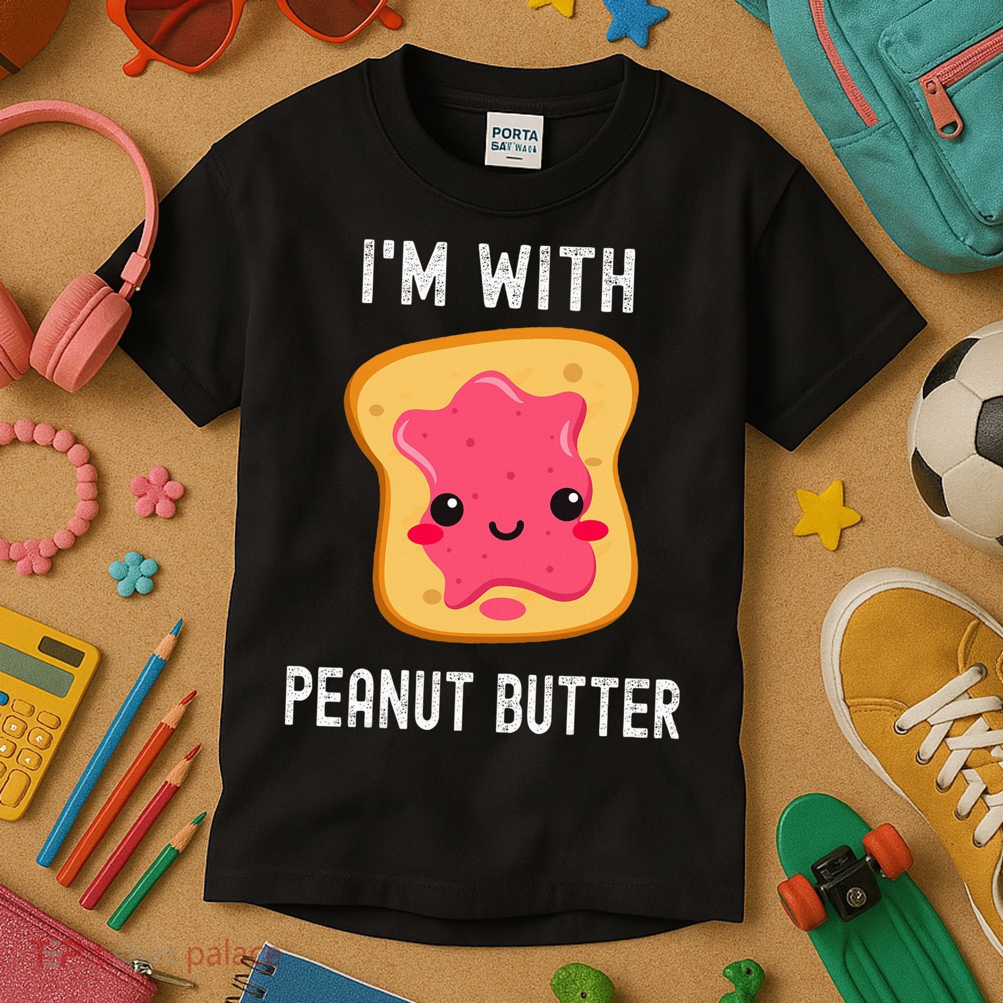 Funny Peanut Butter Jelly Matching Couples His & Hers Kids T-Shirt