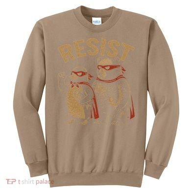 Funny Penguin Bear Resist Penguins Protest Against Tariffs Sweatshirt