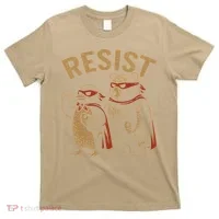 Funny Penguin Bear Resist Penguins Protest Against Tariffs T-Shirt thumb 0