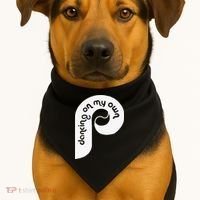 Funny Philadelphia Baseball I Keep Dancing On My USA-Made Doggie Bandana thumb 1