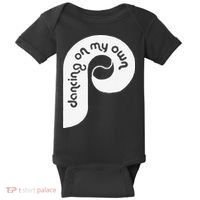 Funny Philadelphia Baseball I Keep Dancing On My Baby Bodysuit thumb 0