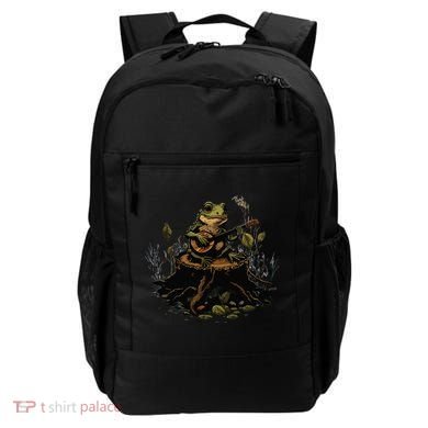 Frog Playing Banjo On Log Gift Backpack